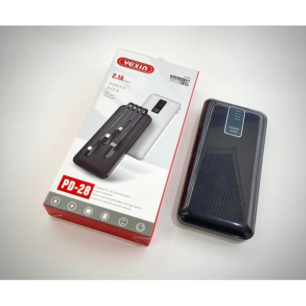 Powerbank com Cabos 10000mAh