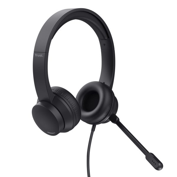 Auriculares com microfone Trust Ayda Preto