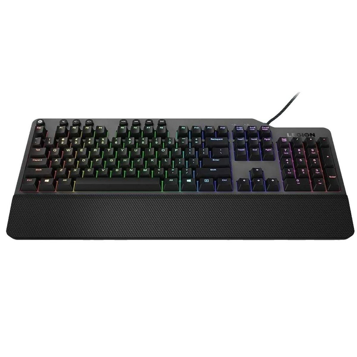 Teclado Lenovo Legion K500 Preto Cinzento Multicolor QWERTZ